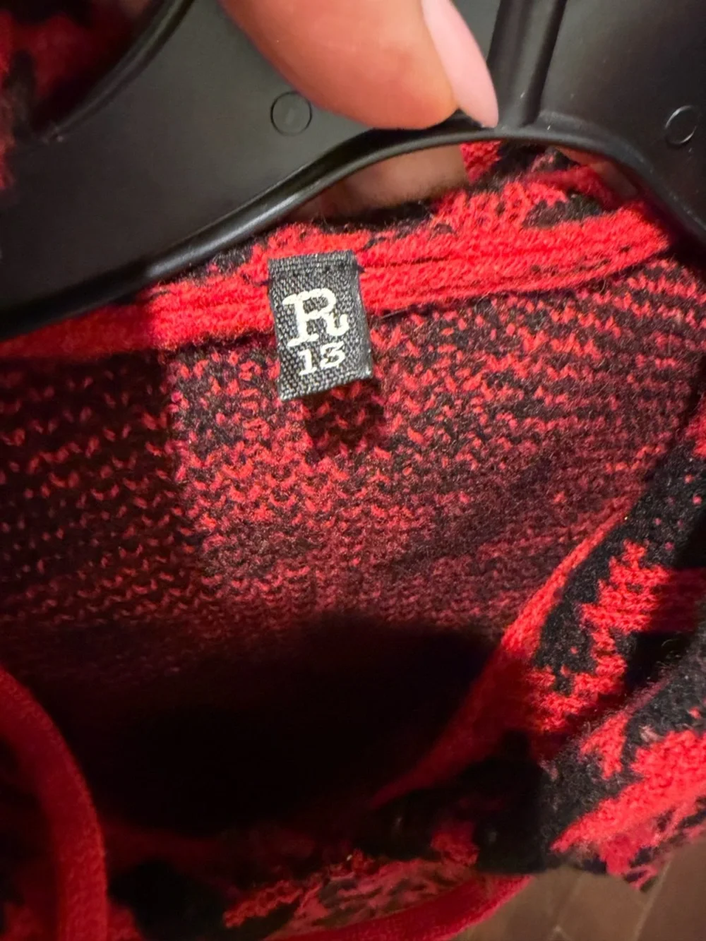 R13 Red and Black Leopard Crewneck Sweater - Picture 3 of 3